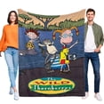thumbnail image 1 of Los Thornberrys Salvajes anti-pilling, suave, ligera, esponjosa y acogedora de lujo para hogar y cocina – Perfecta para niños y adultos, 100 x 150 cm, 1 of 6