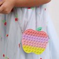 thumbnail image 3 of Bolso antiestrés con cadena de manzana con burbujas de empuje, bolso de almacenamiento para apretar (macarrón) Likrtyny juguetes de los niños, 3 of 9