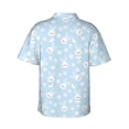 thumbnail image 3 of Daiia Cute Bunny Hawaiian Shirt for Men Gentle Cotton Regular Short Sleeve Casual-XX-Large, 3 of 9