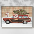 thumbnail image 2 of Santa on Wheels I - Framed Gallery Wrapped Holiday Canvas - 25 x 37 - White Frame, 2 of 8