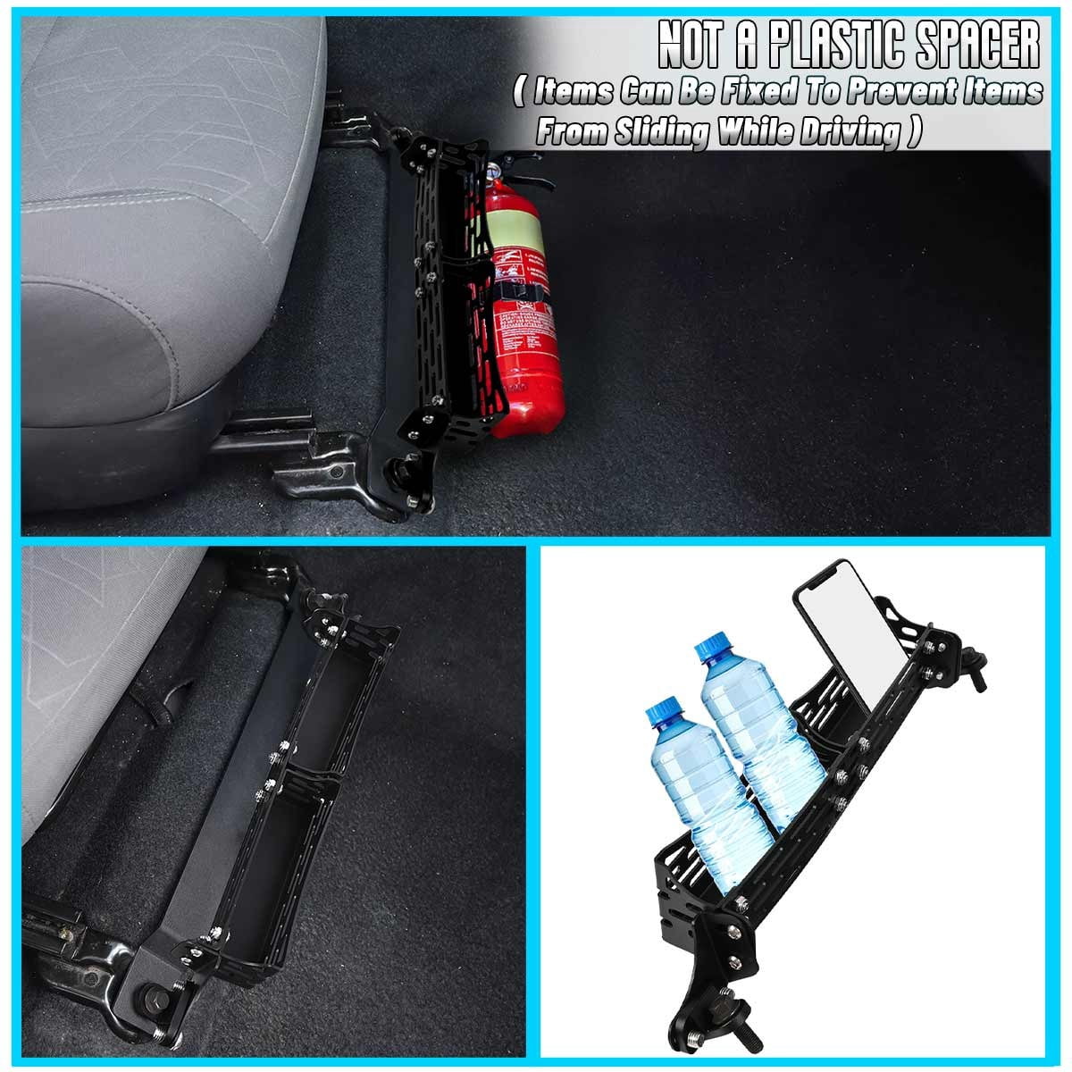 Front Seat Bracket Storage Tray Molle Panel For Tacoma 05-2023 For 4Runner Gx460