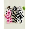 thumbnail image 3 of BemeyourBBs Baby Plush Jumpsuit Long Sleeve Animal/Heart Print Hooded Jumpsuit, 3 of 9