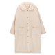 thumbnail image 2 of Camisones de franela para mujer, bonitos camisones navideños con cuello de muñeca, bata de manga larga, bata de casa con bolsillos, camisa de dormir con botones, 2 of 5
