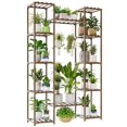 thumbnail image 1 of Soporte grande para plantas para interiores y exteriores, soporte para plantas de esquina para múltiples plantas, soporte de flores para sala de estar, balcón y jardín, 1 of 6