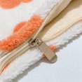 thumbnail image 2 of Plush Trendy Cosmetic Pouch with Zipper Cute Floral (Orange), 2 of 7