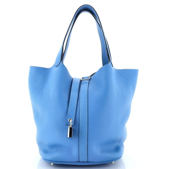 Pre-Owned Picotin Lock Bag Clemence with Swift GM By Rebag