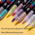thumbnail image 2 of Stellaya Acrylic Markers for Coloring Books, Straight Liquid Acrylic Marker, 2 of 5