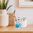 thumbnail image 4 of TIELUTT Mignon Pot de Fleurs en Résine en Forme de Lapin pour Plantes Succulentes, Intérieur, Auto-Arrosage, Rond, en Silicone, 4, 4 of 5
