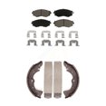 thumbnail image 1 of Transit Auto Front Rear Ceramic Brake Pads and Drum Shoes Kit for Car 2002-2006 Nissan Sentra 1.8L KCN-100472, 1 of 11