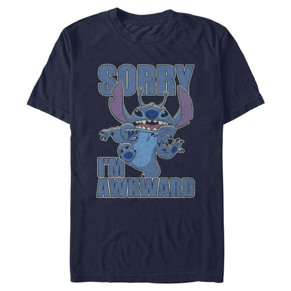 Mens Lilo & Stitch Sorry I'm Awkward T Shirt