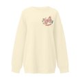 thumbnail image 3 of Women's Oversized Double Letter Print Sweatshirt Casual Pullover Hoodie For Fall And Winter Plus Size, 3 of 4