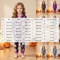 thumbnail image 4 of Cdudpw Halloween 2 Piece Girls Pajamas Kids Long Sleeve Top and Pants Pajamas Pjs Sleepwear Set for Toddler Little Girls Outfits(A002-Black), 4 of 9