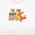 thumbnail image 4 of Inktastic I'm Hot Stuff Cute Dragon Girls Baby Dress, 4 of 5