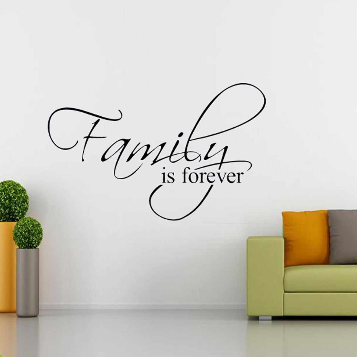 DIY Family Is Forever Letters  Removable Vinyl Decal Home 