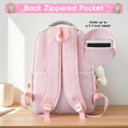 thumbnail image 6 of Fegat Backpack 4PCS Set Lightweight Casual Backpacks with Shoulder Bag,Pencil Case,4 Piece(Pink), 6 of 8