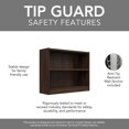 thumbnail image 4 of Universal Small 2 Shelf Bookcase Set in Black Walnut - Engineered Wood, 4 of 9