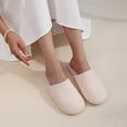 thumbnail image 6 of XUNKUSGA Women's House Slippers Lightweight Soft Cozy Closed‑Toe House Shoes for Women Comfortable Indoor Outdoor Womens Slippers for All‑Season Beige 6.5, 6 of 7