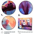 thumbnail image 3 of Designart "Joyous Monkeys in the Jungle" Animals Framed Wall Art Decor - Modern Farmhouse Purple Monkey Living Room Framed Canvas Art, 3 of 6