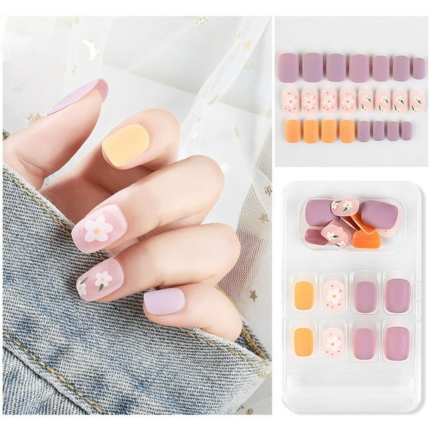 Uñas postizas, uñas postizas, regalos para mujeres que usan uñas postizas, uñas postizas terminadas, uñas postizas extraíbles, uñas postizas fijas.