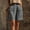 Dark Gray, variant on Womens Cargo Shorts Bermuda Plus Size Casual Workwear Bag Linen Wide Leg Shorts Summer Casual Shorts Black M