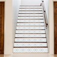thumbnail image 3 of AILEGOU 3D Stair Stickers - Decals for Staircase Risers, Peel & Stick - 13-Stairs, Antique Pattern Tiles (39.3In x 7.08In), 3 of 8