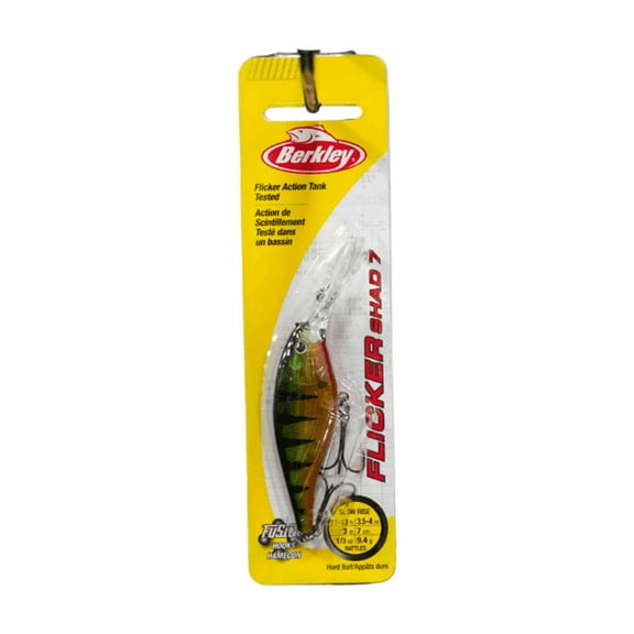 Berkley Flicker Shad Fishing Lure, Flashy Perch, 5/16 oz