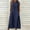 Navy, variant on Daiosportswear Women Summer Casual Dress Sleeveless Midi Tank Sundress with Pockets V Neck 3 Buttons Pleated A Line Tshirt Dress，Women'S Short-Sleeved Dresssundress Navy M(M)
