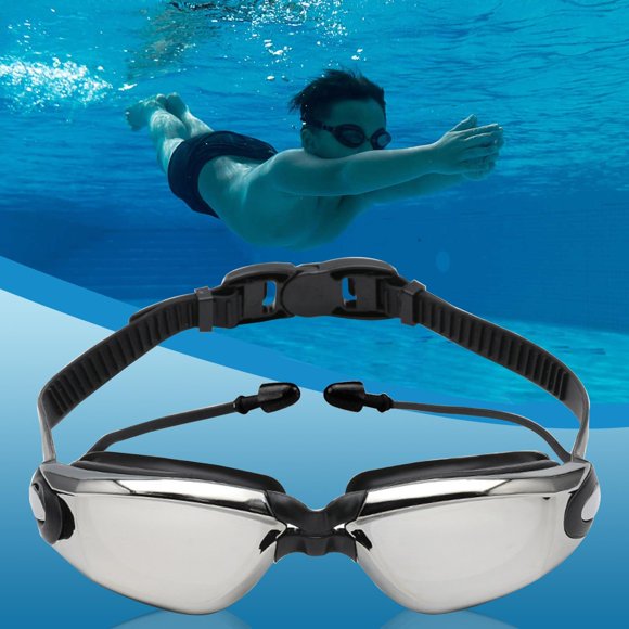 Fog- Large Frame Sw immers Goggles for Men Women Adult Swimming Gear