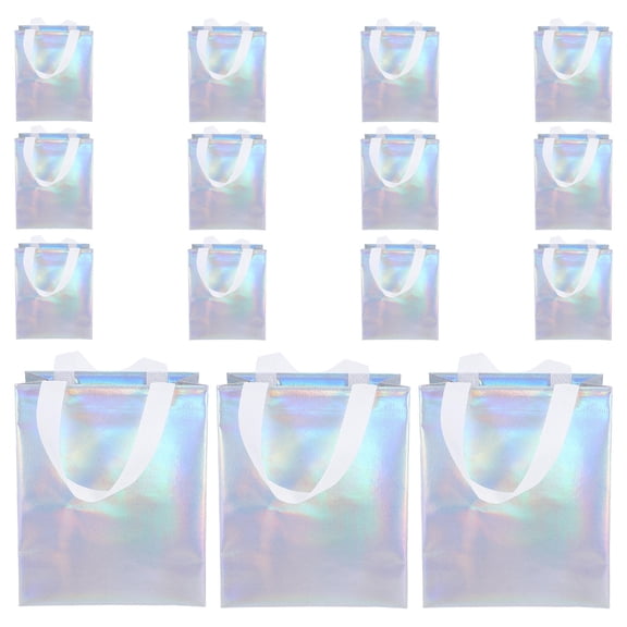 LOLIPPYY 15Pcs Reusable Birthday Party Bags For Celebrations Holding Assorted Color