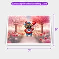 thumbnail image 5 of Happy Valentine’s Day Adorable Mastiff Puppy Holding Heart Balloon 7x5in Folded Greeting Card Mastiffs Dog Lover Gifts Idea Single Note Card with Envelope - 00030, 5 of 5