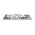 thumbnail image 2 of Miulika Compact 84 Keys Gaming Keyboard Ergonomic Quiet Triple Mode Silent Mini Keyboard White and Blue, 2 of 9