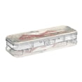 thumbnail image 2 of Plastic Pencil Box Large Capacity Pencil Boxes Clear Boxes with Snap-Tight Lid Stylish Office Supplies Storage Organizer Box House with Snow-covered Roof, 2 of 7