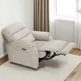 thumbnail image 1 of MCombo Small Fabric Recliner Chair, Wall Hugger, Zero Wall, Beige, 1 of 9