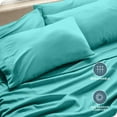 thumbnail image 6 of Bare Home Pillowcase Set - Premium 1800 Collection - Double Brushed - Ultra Soft - Standard Size, Turquoise, 4 Count, 6 of 8