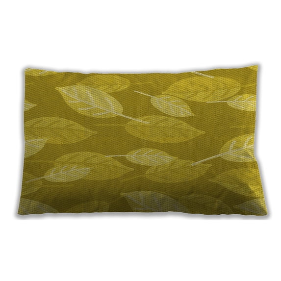 Ahgly Company Outdoor Rectangular Contemporary Lumbar Throw Pillow, 13 inch by 19 inch