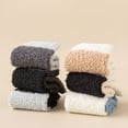 thumbnail image 6 of Unisex Fuzzy Socks Soft Plush Warm Winter Home Sleeping Slipper Socks For Winter Crew Socks 18, 6 of 7