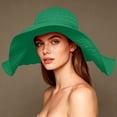 thumbnail image 3 of Shihyeh Women's Wide Brim Sun Hat - UV Protection Floppy Straw Sunhat Summer Beach, 3 of 8