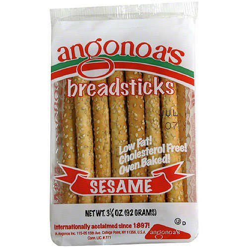 Angonoa's Sesame Breadsticks, 3.25 oz, (Pack of 12)