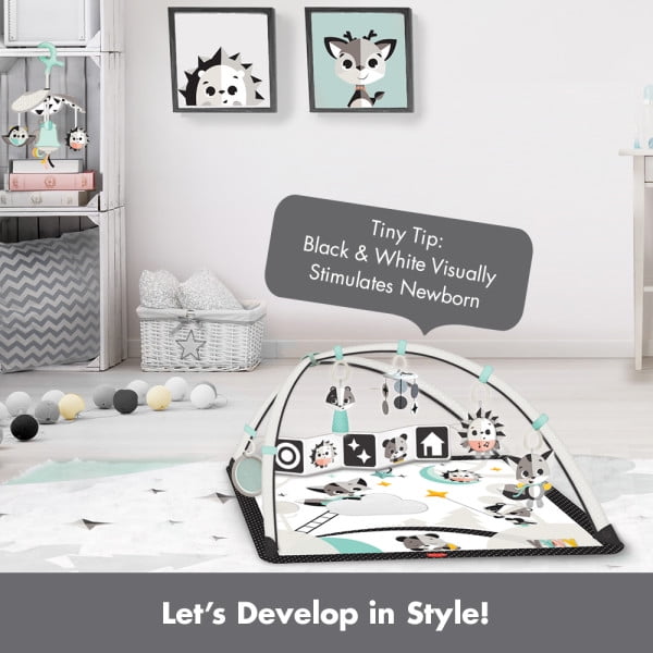 black and white activity mat