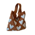 thumbnail image 1 of Bolso de hombro para mujer, bolso de playa, bolso de compras, elegante bolso de mano para mujer Marrón, 1 of 9