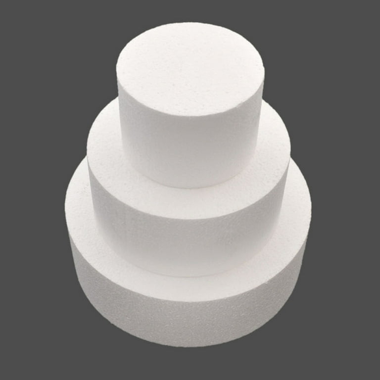Dummy Para Decorar Tartas FunCakes - Redondo, 30 Cm Diámetro X 7 Cm Alto, Reutilizable, De Poliestireno