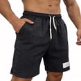 thumbnail image 5 of Aimik Mens Casual Shorts Elastic Waist Bottom Patch Mens Lounge Shorts Summer Soft Comfort Shorts for Home or Weekend, 5 of 5