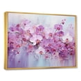 thumbnail image 2 of Designart "Blooming Purple Pansies" Flower Field Floater Framed Wall Art Prints, 2 of 5