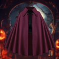 thumbnail image 2 of FUZHIQ Cloak Cape Halloween Short Cape Gothic Performance Larp, 2 of 4