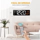 thumbnail image 4 of Reloj de Pared Digital de 16 Pulgadas, Reloj Led con Visualizaci&oacute;n Grande, Brillo Ajustable De 10 Niveles, con Fecha, Semana, Temperatura, Control Remoto, 12/24 Horas, Temporizador Y Cuenta, 4 of 7