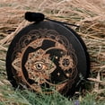 thumbnail image 5 of Golden Moon-Eyed Hand Drum: 2024 Artisanal Percussion Instrument with Lunar Design, Handcrafted for Festive Decor & Musical Performance – Elegant Gold Finish, Durable Craftsmanship, Versatile, 5 of 5