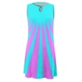 thumbnail image 3 of Gibobby Vestido Casual para Mujer Vestido suelto de verano para mujer, sin mangas, con estampado floral, cuello en V, ahuecado, vestido informal de p(Azul,G), 3 of 5