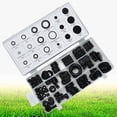 thumbnail image 4 of MasteelfCA 125 Pcs Rubber Grommet Assortment Kit Electrical Gasket for Wire Plug and Cable (Black), 4 of 7