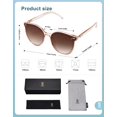 thumbnail image 5 of Gafas de sol SOJOS Classic Round SJ2067 Crystal Brown/Brown Lens, 5 of 5