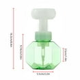 thumbnail image 4 of Ruiboury Bouteille en Mousse en Forme de Fleur 300 ml Bouteille Distributrice de Mousse pour les Mains Distributeur Vide Portable de Voyage, Vert Transparent, 4 of 7